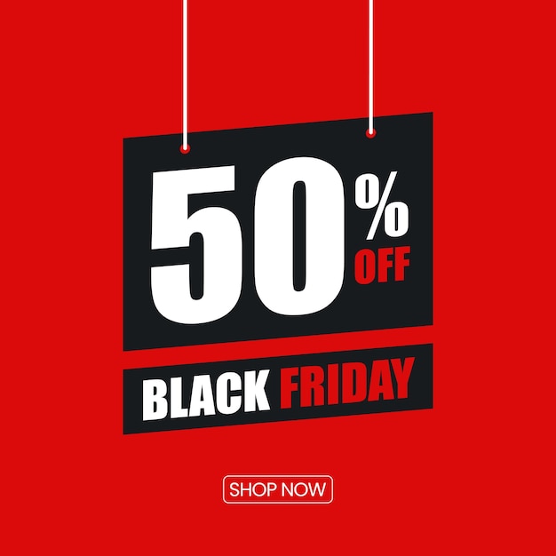 Black Friday super venta de las redes sociales plantilla de banner
