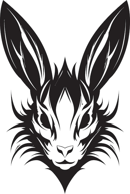 Vector black hare vector logo un logotipo dinámico y atractivo para su negocio black hare vector logo a ref