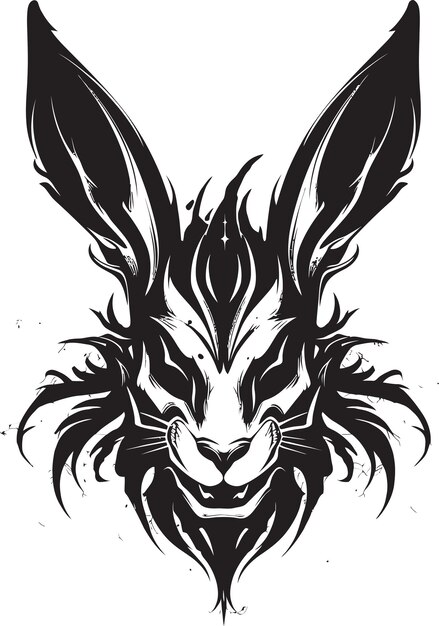 Black Hare Vector Logo Un logotipo minimalista y elegante para su negocio Black Hare Vector Logo ES