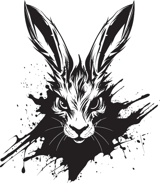 Black Hare Vector Logo Un logotipo profesional y creativo para su organización Black Hare Vector Lo