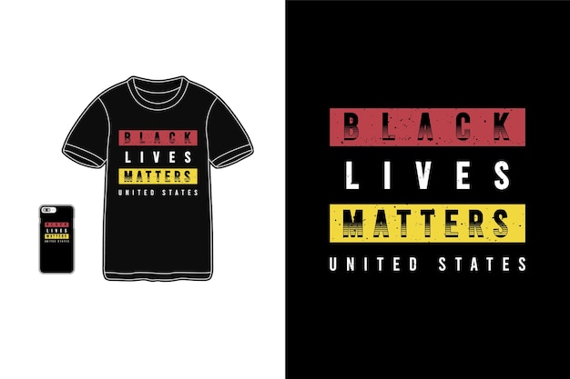 Black lives importa letras para camisa