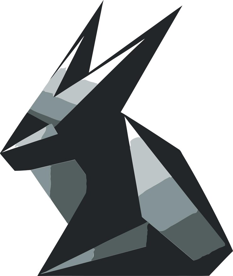 Vector black vector rabbit un logotipo que es tan único como tú black vector rabbit un logotipo que seguramente lo será