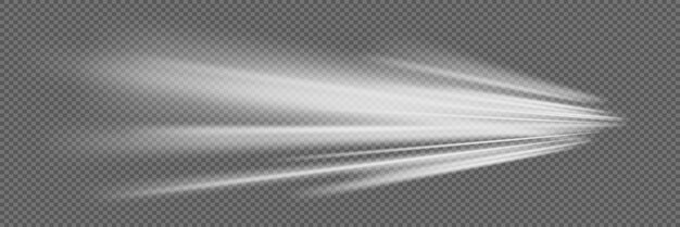 Blancas chispas brillantes de onda en espiral curva línea de velocidad brillante