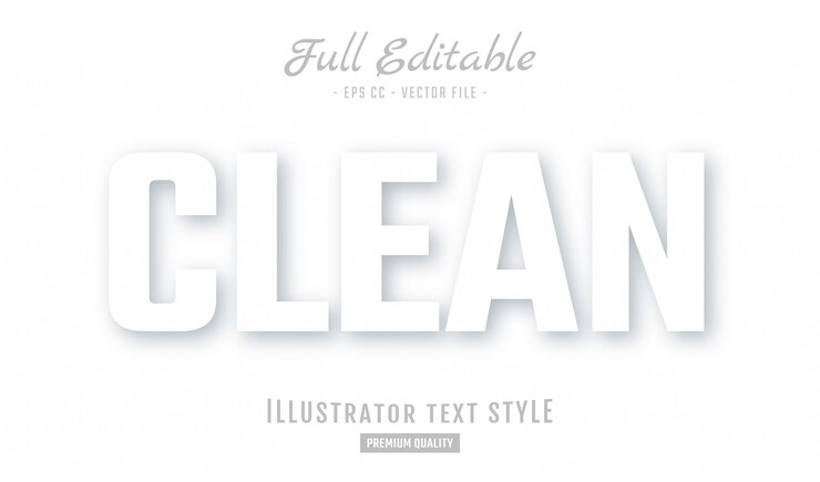 Vector blanco limpio neuphorism texto estilo efecto premium