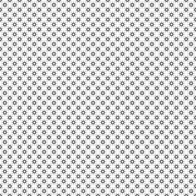 Blanco y negro estrella patrón - vector de fondo