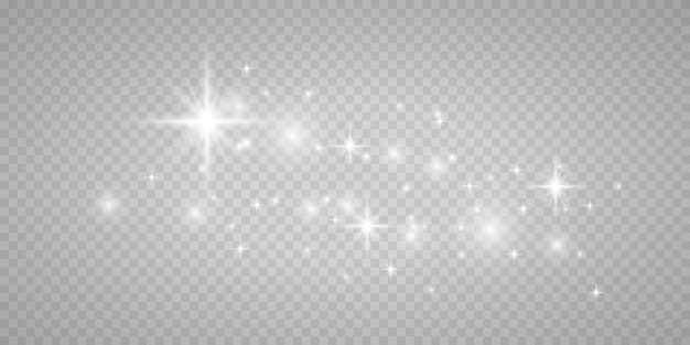 Blanco png polvo luz Bokeh luz luces efecto fondo Navidad fondo de polvo brillante Navidad luz brillante bokeh confeti y textura de superposición de chispa para su diseño