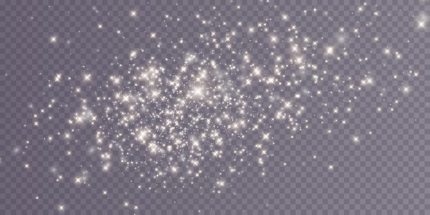 Blanco png polvo luz Bokeh luz luces efecto fondo Navidad fondo de polvo brillante Navidad luz brillante bokeh confeti y textura de superposición de chispa para su diseño