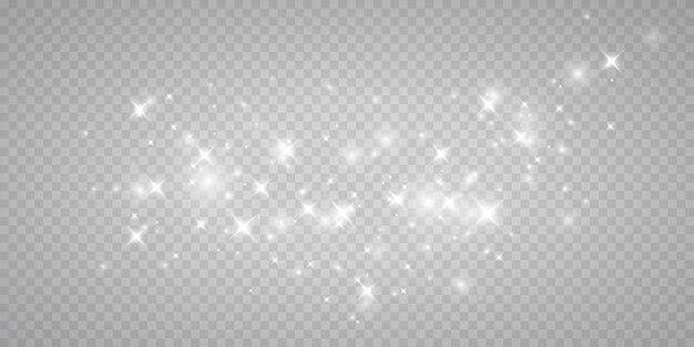 Blanco png polvo luz bokeh luz luces efecto fondo navidad fondo de polvo brillante navidad luz brillante bokeh confeti y textura de superposición de chispa para su diseño