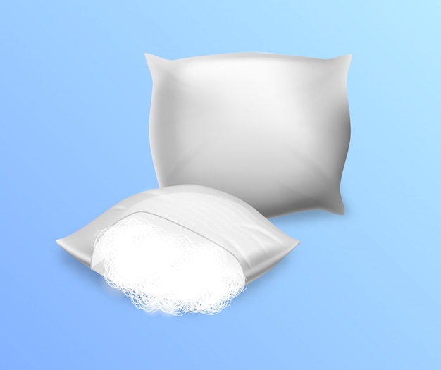 Blanco Sintepon Almohadas Aisladas