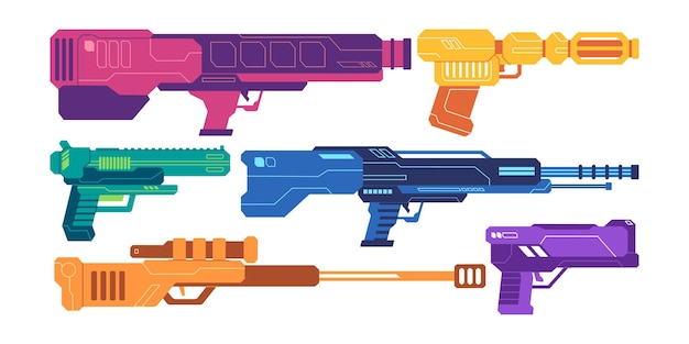 Blaster arma de juguete arma de mano pistola rifle y francotirador jugando juego batalla ataque