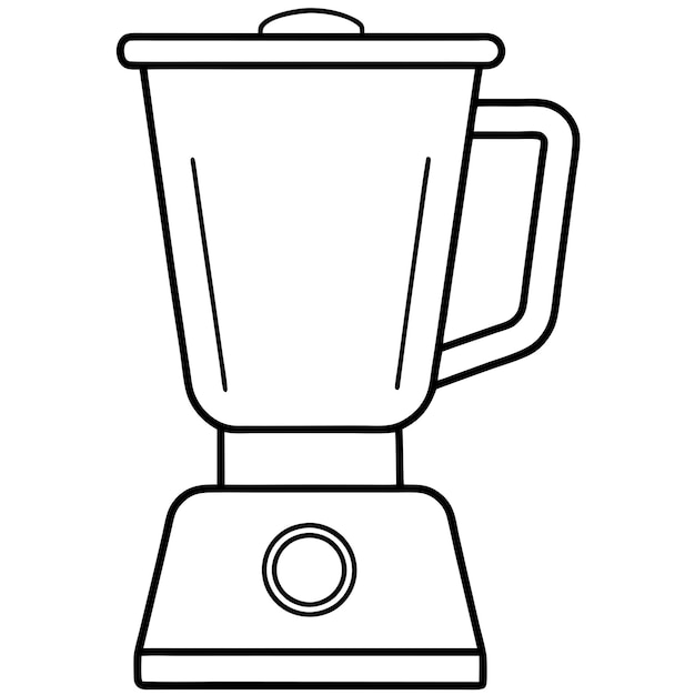 blender página de colorear contorno página de libro de colorear dibujo de arte de línea