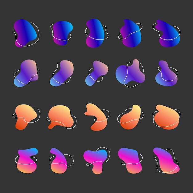 Blob abstracto con gradiente