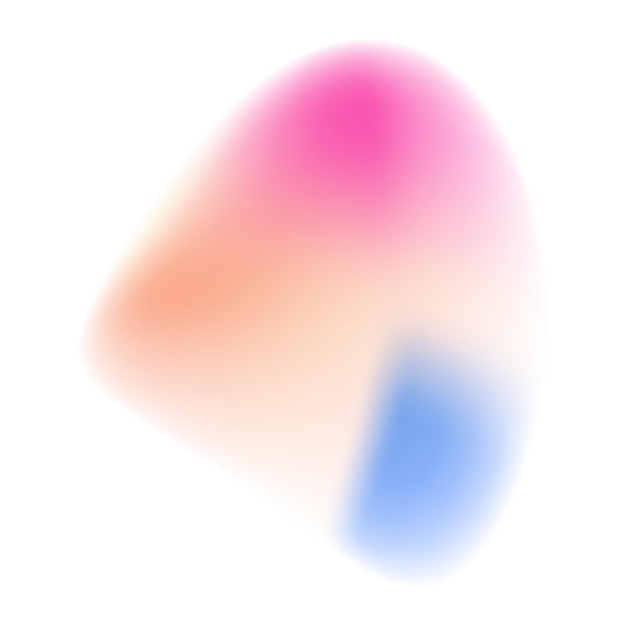 Blob de gradiente de colores abstractos