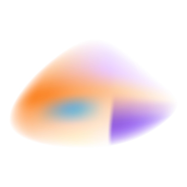 Blob de gradiente de colores abstractos