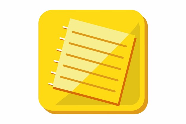 el bloc de notas amarillo