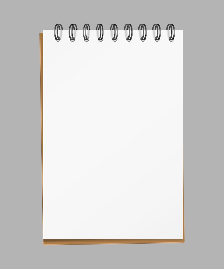 Vector bloc de notas vectorial para las notas1