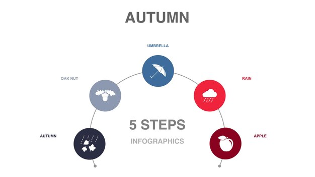 Blog de marketing digital internet gestión de contenido iconos de investigación de marketing plantilla de diseño infográfico concepto creativo con 5 pasos