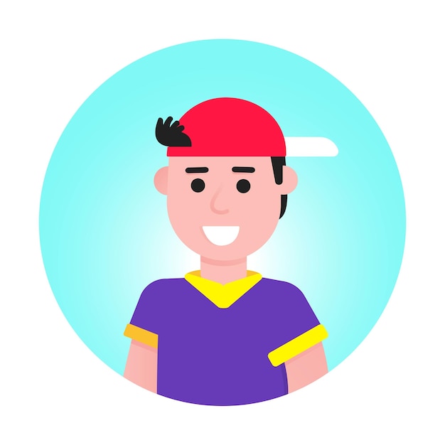 Blogger masculino joven en la pantalla de video Videoblogging en redes sociales hacer algo de contenido en el video