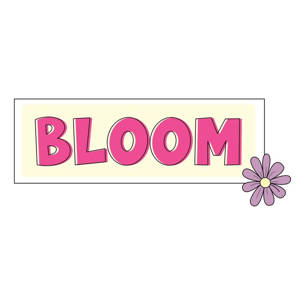 Bloom flores en primavera ilustración vector gráfico perfecto para la primavera