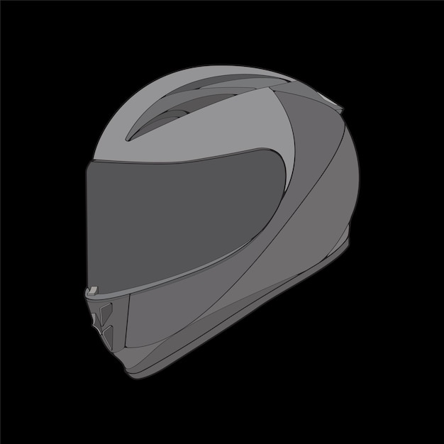 Bloque Color Casco Vector Ilustración Casco Concepto casco vector Arte vectorial