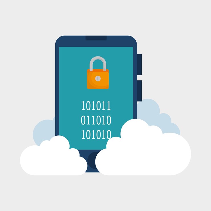 Vector bloqueo de contraseña de smartphone