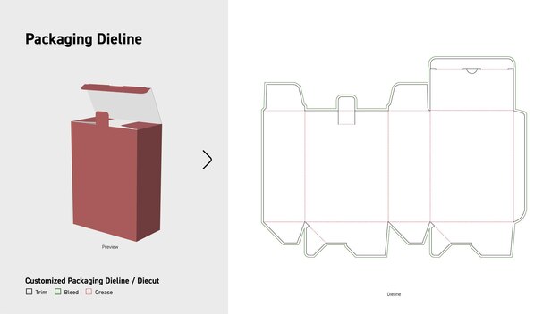 El bloqueo de la hebilla inferior automática del extremo de la caja Dieline