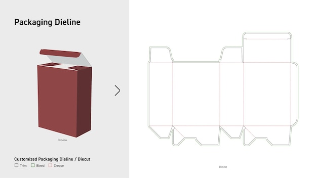 El bloqueo de la hebilla inferior automática del extremo de la caja Dieline