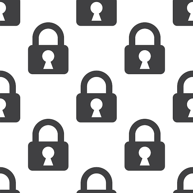 Bloqueo, patrón transparente de vector, editable se puede utilizar para fondos de páginas web, rellenos de patrón