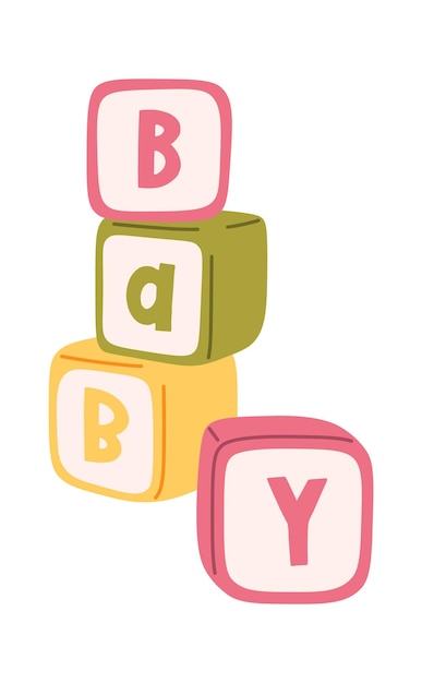 Vector bloques para bebés abc