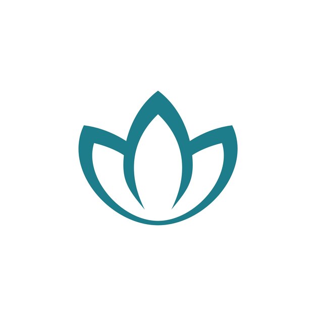 Blossom Lily o Lotus Flower Logo Plantilla Ilustración Diseño Vector EPS 10