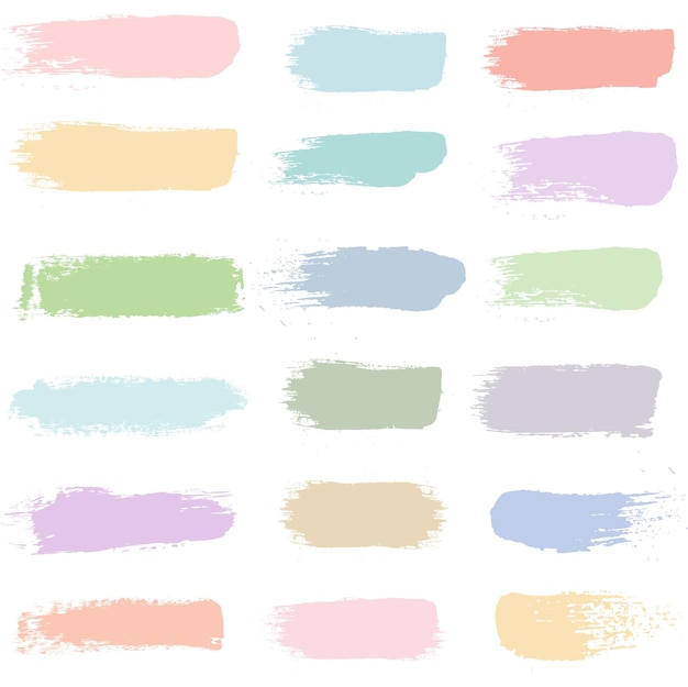 Blots pastel para diseño aislado fondo blanco.