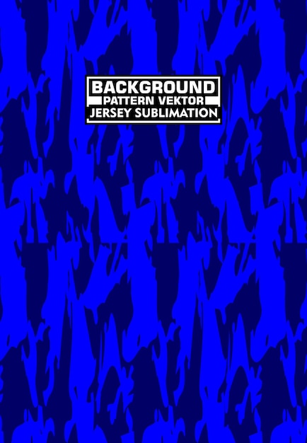 Blue Camouflage Jersey Sublimation Template