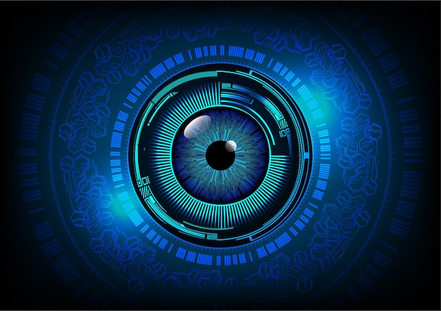 blue eye ball tecnología de seguridad cibernética