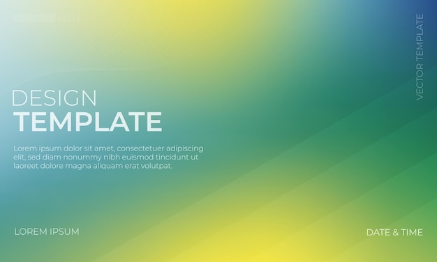 Blue Green Yellow Gradient Backgrounds Pack para proyectos creativos