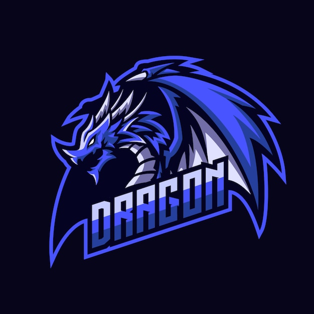 Blue ice dragon esport mascota