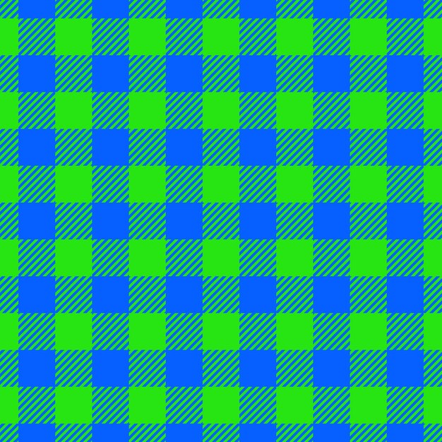 Blue y limón verde color gingham chequeado patrón sin costuras patrón vichy fondo a cuadros
