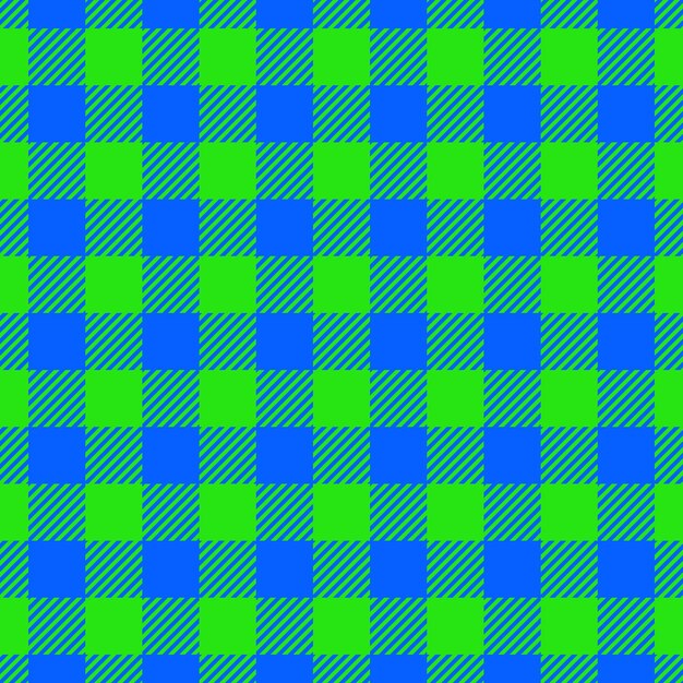 Blue y limón verde color gingham chequeado patrón sin costuras patrón vichy fondo a cuadros