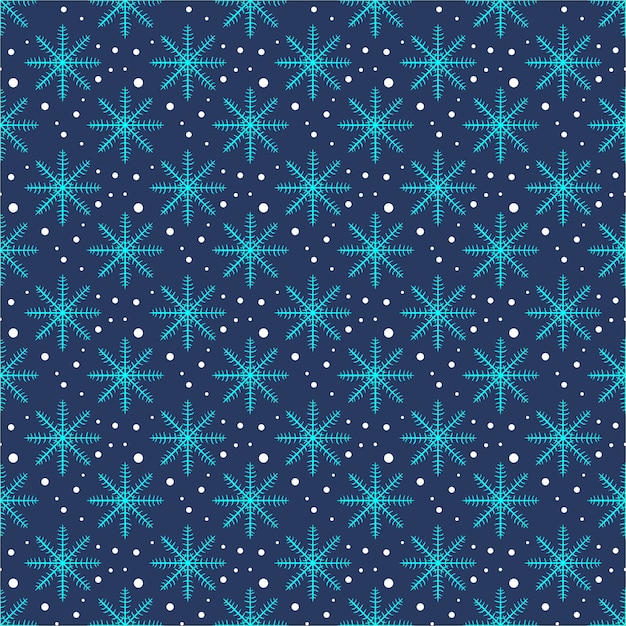 Blue Snowflake Pattern Background Wallpaper Texture