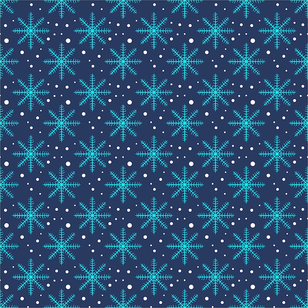 Blue Snowflake Pattern Background Wallpaper Texture