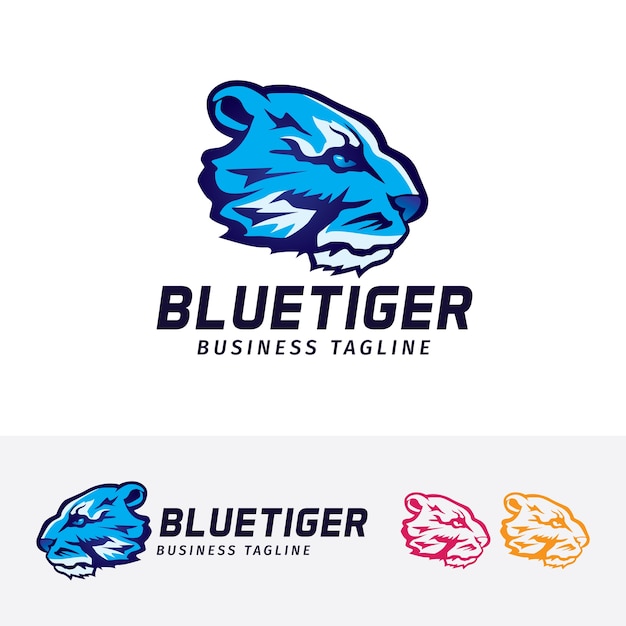 Blue Tiger, plantilla de logotipo