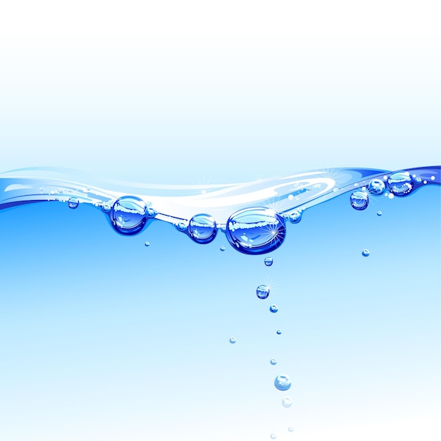 Blue Water Waves and Bubbles Screen02