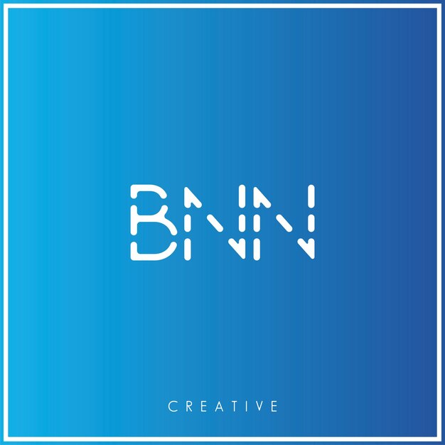 BNN Creative Vector Latter Diseño del logotipo Minimal Latter Logo Premium Ilustración vectorial Monograma