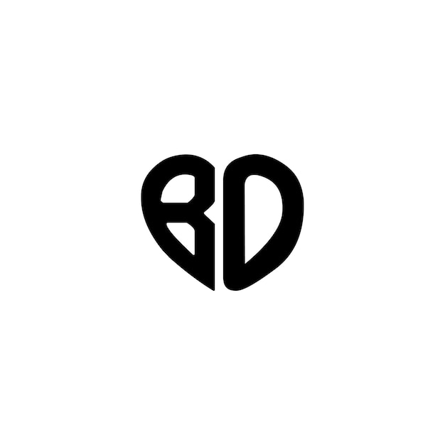 BO monograma logotipo diseño carta texto nombre símbolo monocromo logotipo alfabeto carácter simple logotipo
