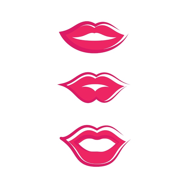 Boca, sonrisa, rojo, sexy, mujer, labios, ilustración, diseño