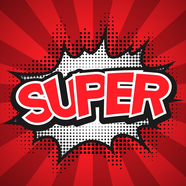 Vector bocadillo de diálogo cómico. super ilustración