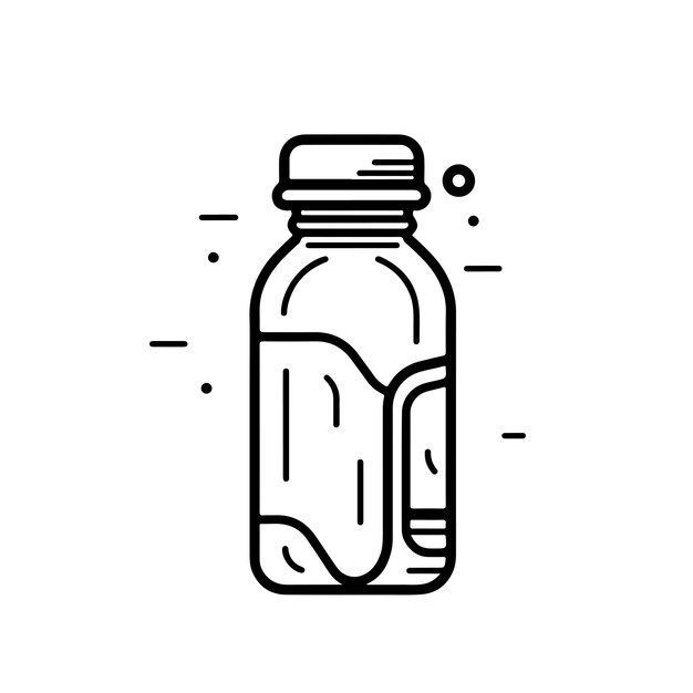 Boceto dibujado a mano arte de una sola línea para colorear dibujo de línea de página aislado sobre fondo blanco