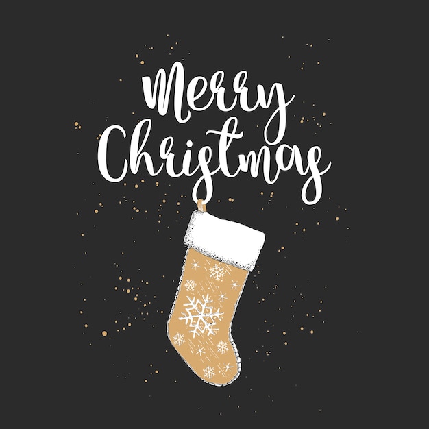 Boceto dibujado a mano fondo de Navidad