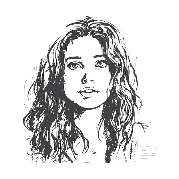 Boceto dibujado a mano una sola línea arte vintage persona uso para logotipo cartel y fondo