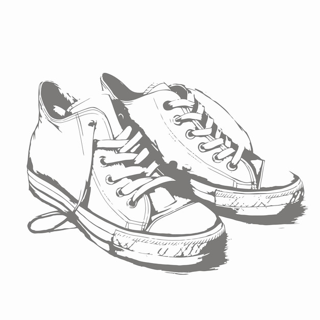 Vector boceto de un zapato