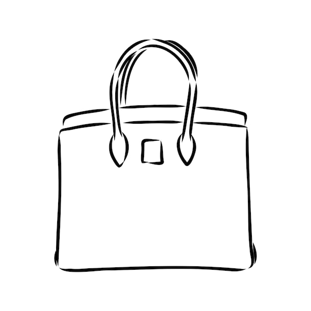 Bocetos de bolsos vector ilustración de moda bolsos de mujer monederos dibujados a mano conjunto de moda de mujer acc